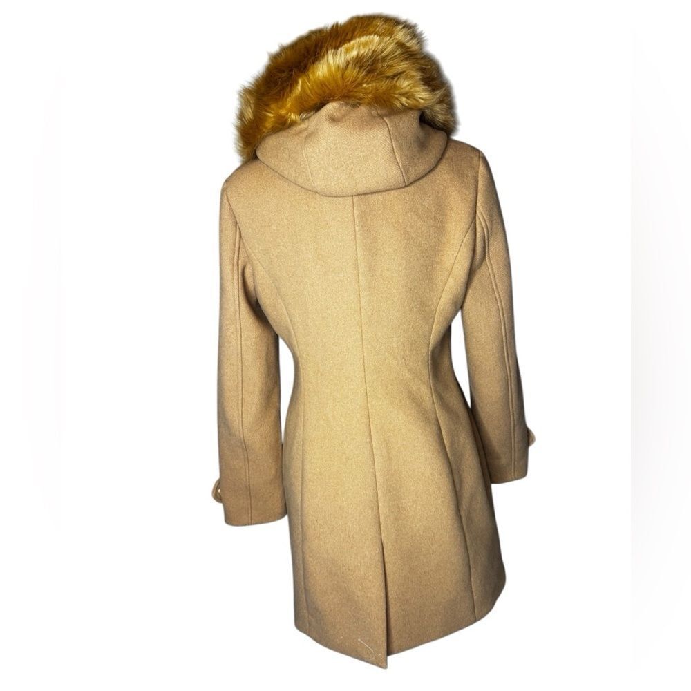 EXPRESS Wool fur lined hooded coat size Small - Picture 3 of 8